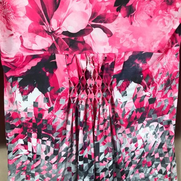 Style & Co. Pink Floral Soft Stretchy Tunic Top Size SMALL - Picture 4 of 7